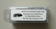 SILVER FUZZI-FUR FOR DICE ETC 1:24 1:25 KEN’S KUSTOM CAR MODEL ACCESSORY 101
