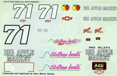 Blue Ridge #71 Abilene Boots Lumina-Dave Marcis 1/24 Nascar decal