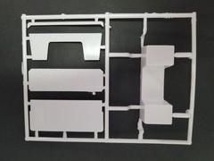 White Freightliner SD/DD SLEEPER FLOOR BED PARTITION WALL for AMT 1:25 Model Kit