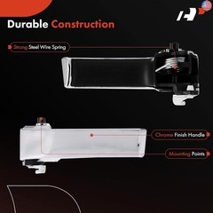 A-Premium Front or Rear Driver Side Interior Door Handle Compatible with Ram