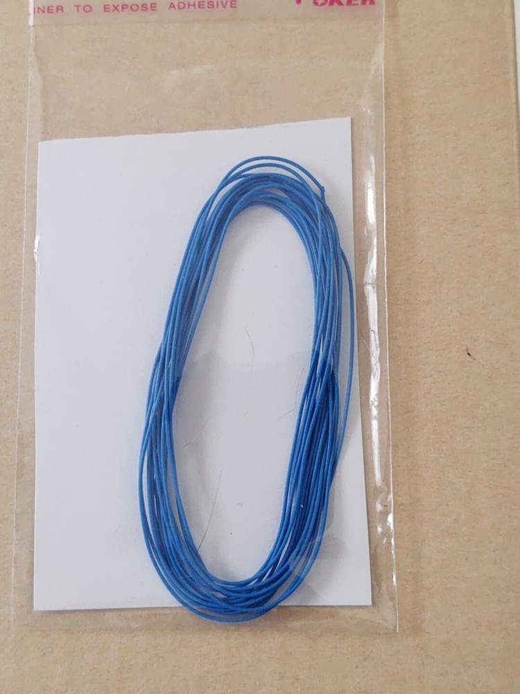 6 Feet Light Blue Spark Plug Wire 1/24 1/25 Scale With Black Boot Material