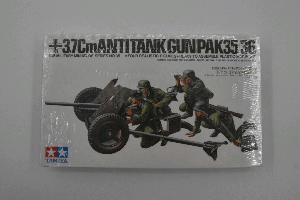TAM35035 1:35 Tamiya 3.7cm Anti-Tank Gun Pak 35/36