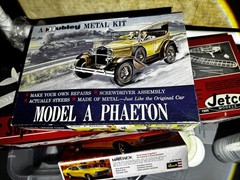 VINTAGE HUBLEY MODEL A PHAETON METAL KIT NO. 856K-300 NEVER ASSEMBLED IN THE BOX