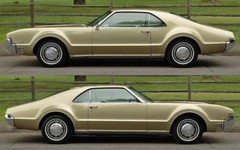 OLDS Oldsmobile Toronado Built Model Promo Classic Car Race Carousel Gold 442