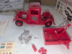 1960s AMT 1934 Ford Pickup Truck 1/25 Trophy Series Kit Built Up AS IS w/ Box