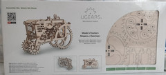 New UGEARS Mechanical Tractor Model Kit New Sealed Building Set one corner flaw