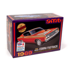 AMT 1969 Ford Torino Cobra Fastback 1:25 Scale Plastic Model Car Kit 1217 NEW