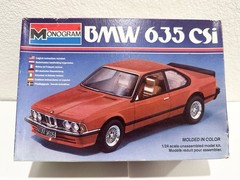 VTG 1981 Monogram BMW 635 CSI 1:24 Plastic Model Car Kit 2275 Open Box Complete