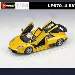 Bburago 1:24 Lamborghini Murcielago LP670-4 SV Diecast Model Car – Alloy Sports