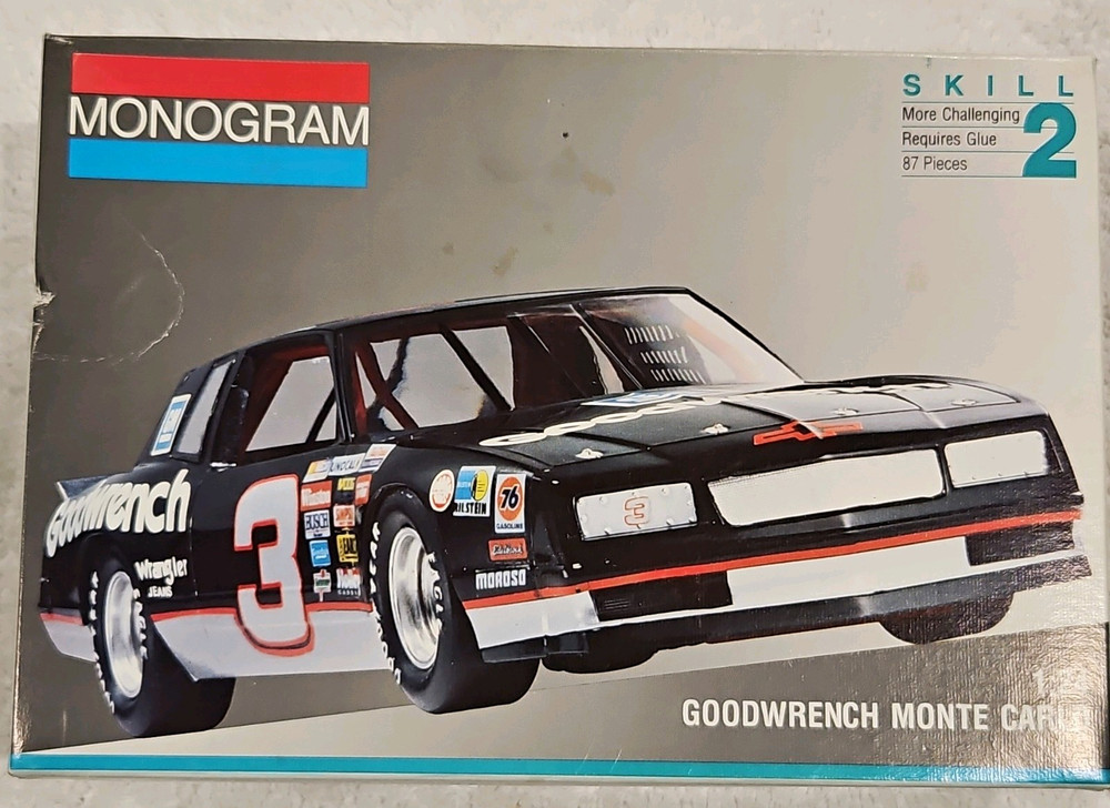 Vintage Monogram 1:24 NASCAR Dale Earnhardt Goodwrench Monte Carlo Kit 2900