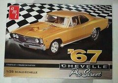 AMT 1967 Chevy Chevelle Pro Street 1/25 Model Kit AMT876/12 NEW NIB SEALED