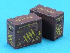Legend 1/35 M1917 .50 Cal Ammo Crates (Linked Type) (8 pieces with Decal) LF1296