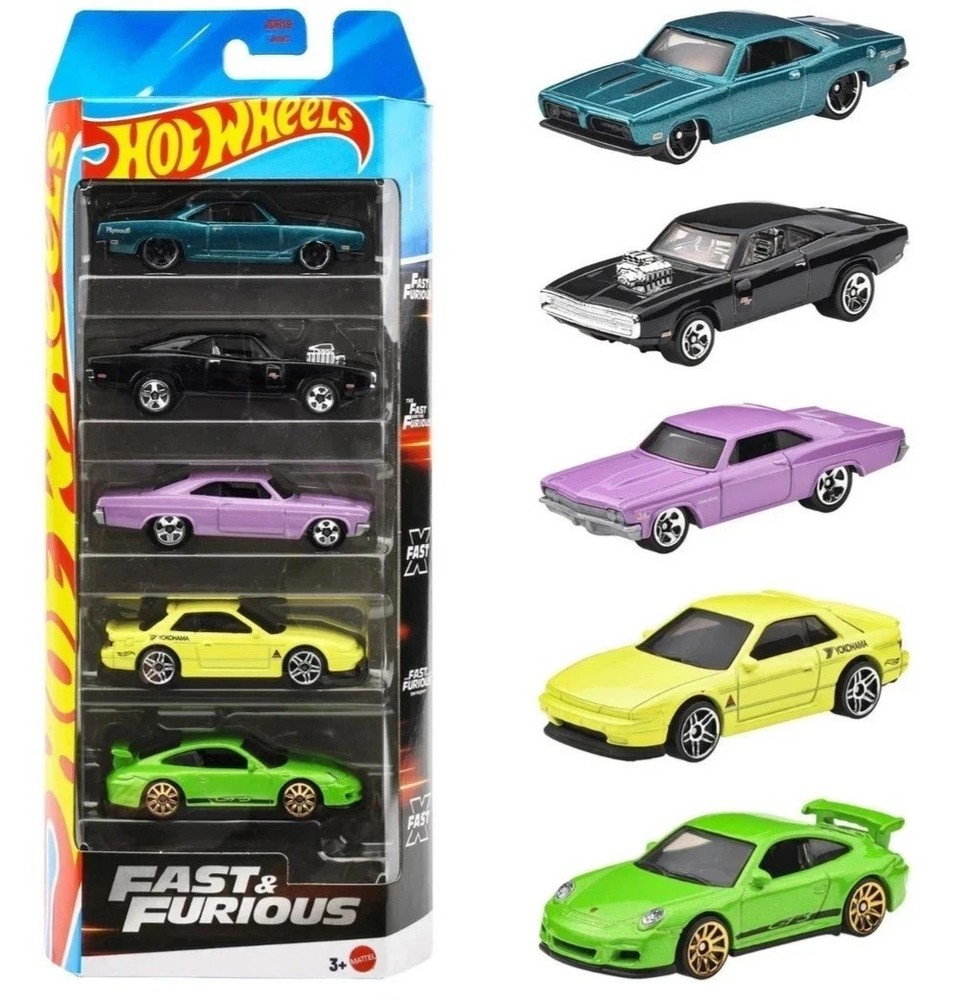 Hotwheels JDR19 “Fast & Furious” 5 piece Set die