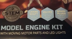 Discovery Mindblown Model Engine Building Kit 104 Pieces. ~ New~