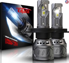 Katana H4 Bulbs, 9003 Light Bulb 400% Brightness 6500K Xenon White Extremely