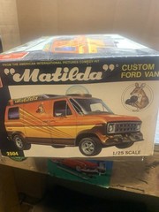 amt matilda custom ford van model kit 1:25 unassembled 2504 decals instructions