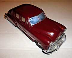 Vintage 1951 Chevrolet 4 Door Sedan Dark Maroon Dealer Promo Car Bank