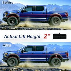 2 Inches Rear Lift Blocks Kit Compatible with 1999-2024 Chevy Silverado 1500
