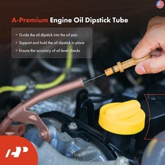 A-Premium 23.25 in Engine Oil Dipstick Tube – Metal Compatible with Chevrolet,
