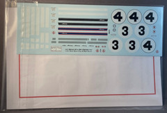 1/24 Decals Ford GT Mk II Daytona 1967 Starfighter Decals #2401