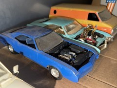 Lot Of 30 Vintage Junkyard Model Parts & Bodies Chevelle Vans Harley Trailer GTO