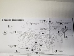 Kenworth W-925 RADIATOR , SHROUD , TANK , HOSES from AMT 1:25 Model Kit