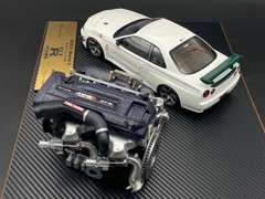 Kusaka Engineering/MAKE UP Co, Ltd. 1/18 SCALE Mine’s SKYLINE BNR34 GT-R Stock 2