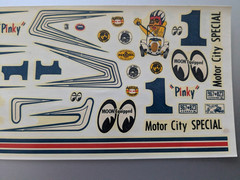 AMT 1:25 # T.D.-1 60’S 3 in 1 Water Slide Decals Sheet Complete Uncut