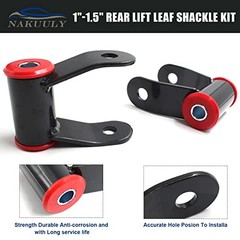 1-1.5″ Rear Lift Shackle Kit Compatible with 1988-2018 Chevy Silverado 1500 &