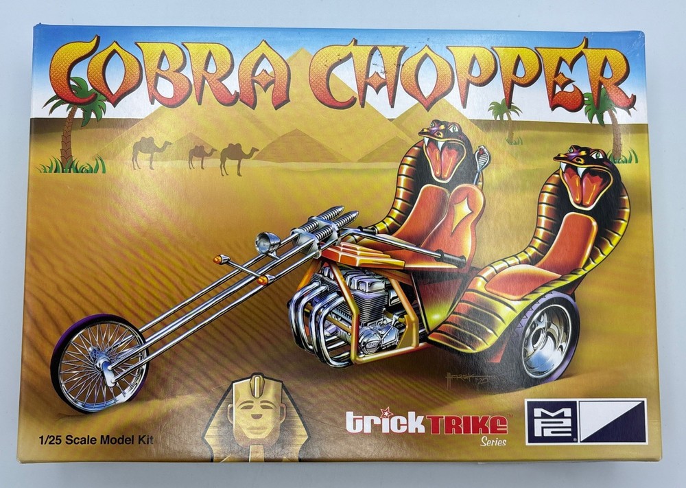 MPC, 1/25, Cobra Chopper, Trick Trikes Series, Model Kit, MPC896, Open Box.