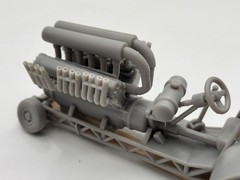 Mini V12 Pulling Tractor 1/25 Scale Resin Model Kit