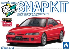 Aoshima 1/32 ACURA INTEGRA TYPE R Snap Model Kit -RED-