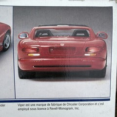 🚨Revell🚨Monogram Dodge🐍Viper🐍RT/10 1/25🇺🇸Model Sealed Parts