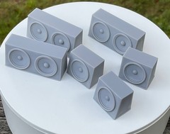 1/24 1/25 Resin Subwoofer Box MTX Amplifier Speaker Audio Custom Model Car Parts