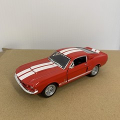 Kinsmart Toy Car Scalę 1/38 Die-cast Red white stripes 1967 Shelby GT-500