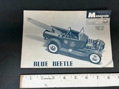 INSTRUCTIONS ONLY! Vintage 1960s Monogram Model Kit BLUE BEETLE-Custom ‘29 Ford