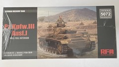 Rye Field Models 5072 1:35 Scale Pz.Kpfw.III Ausf.J Full Interior Tank Kit Seale