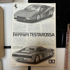 TAMIYA 1/24 FERRARI TESTAROSSA & nichimo FERRARI365 GT-4 Berlinetta Boxer