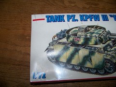 New ESCI ERTL Tank PZ. KPFW III “N” Model Kit #8325 Made in Italy 1:72 Rare HTF