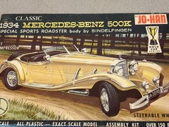 Vintage Jo-Han 1/25 1934 Mercedes-Benz 500K Special Sports Roadster Kit GC-234
