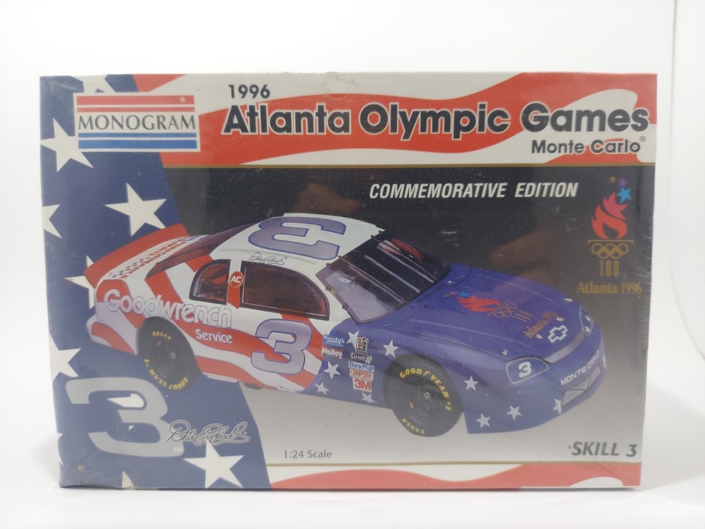 Monogram Dale Earnhardt 1996 Atlanta Olympic Games Chevy Monte Carlo 1:24 Sealed