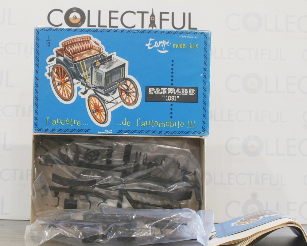 EUROPE MODEL KITS – PANHARD 1891 – 1:32 – CAR – 1964 FRANCE – SEALED BAGS🔥