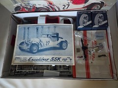 Vintage IMAI Excalibur SSK 1/12 Scale GT Series Model Kit 1-3317-1498 Motorized