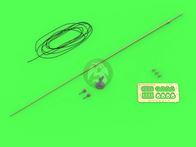 Master 1/35 Comrod VHF3088VM Vehicle Antenna for Modern AFVs (Tilted) GM-35-014