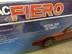 Vintage 1983 MPC PONTIAC FIERO 1/25 Scale Model Car Kit #1-0883 – NEW SEALED