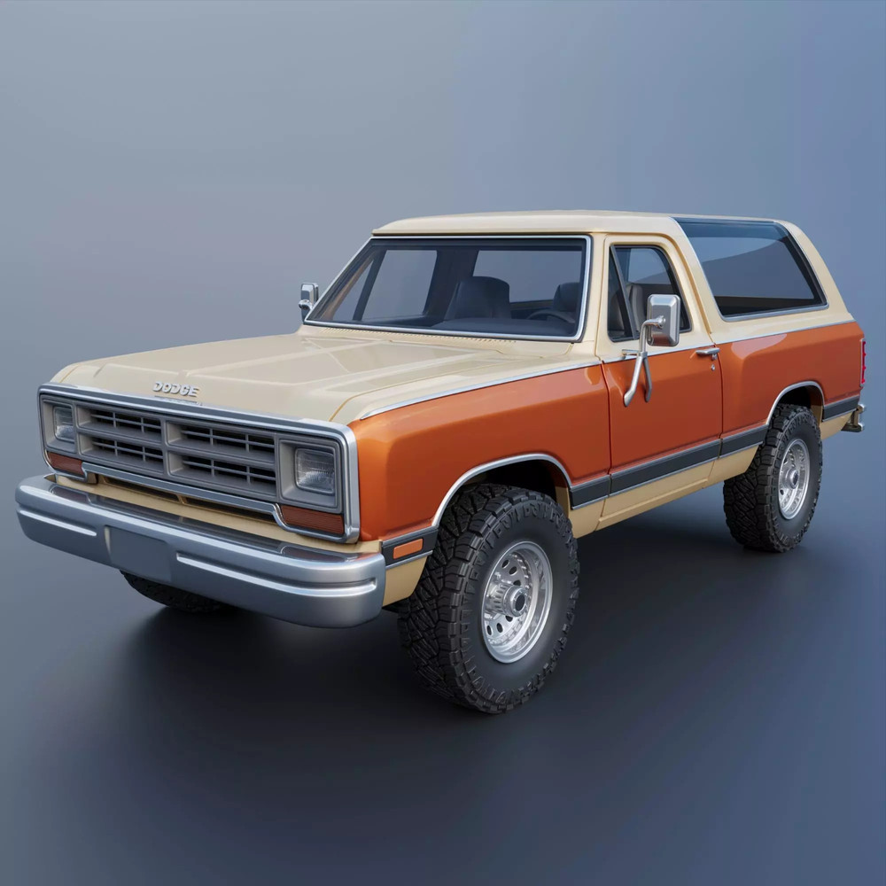 1/25 resin 3d printed 1987 Dodge Ramcharger by Andrey Bezrodny