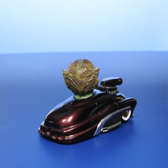 Jimmy Flintstone resin Lil Shitzz Grampa Munster aboard a ’49 Merc LS4