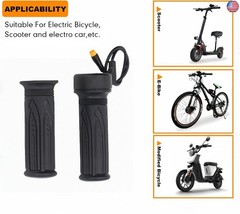 EBike Full Twist Throttle, 3 Pin EBike Throttle Grip with Waterproof Joint,