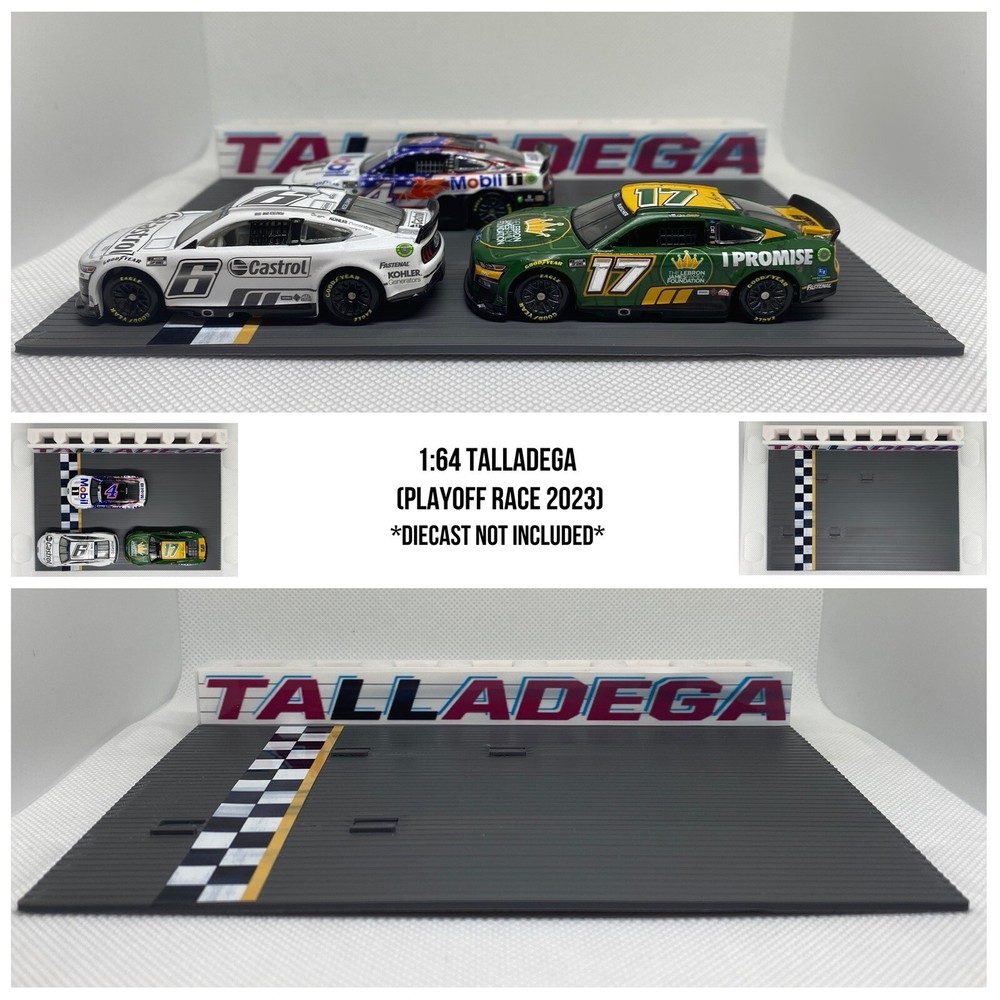NASCAR Diecast 1/64 Track Display Accessory Talladega Ryan Blaney Kevin Harvick