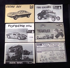 Vintage Model Car Junkyard lot instruction MANUALS AMT Monogram MPC TRANTULA